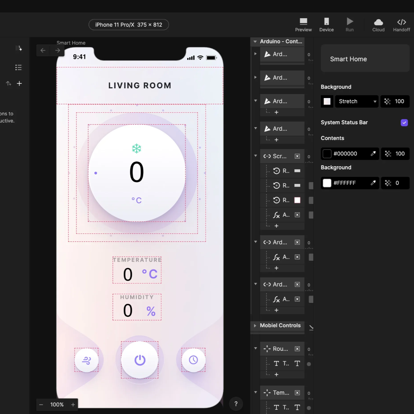 Here is the UI for this activity loaded on Protopie.