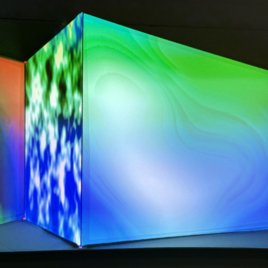 Projection mapping onto the wall