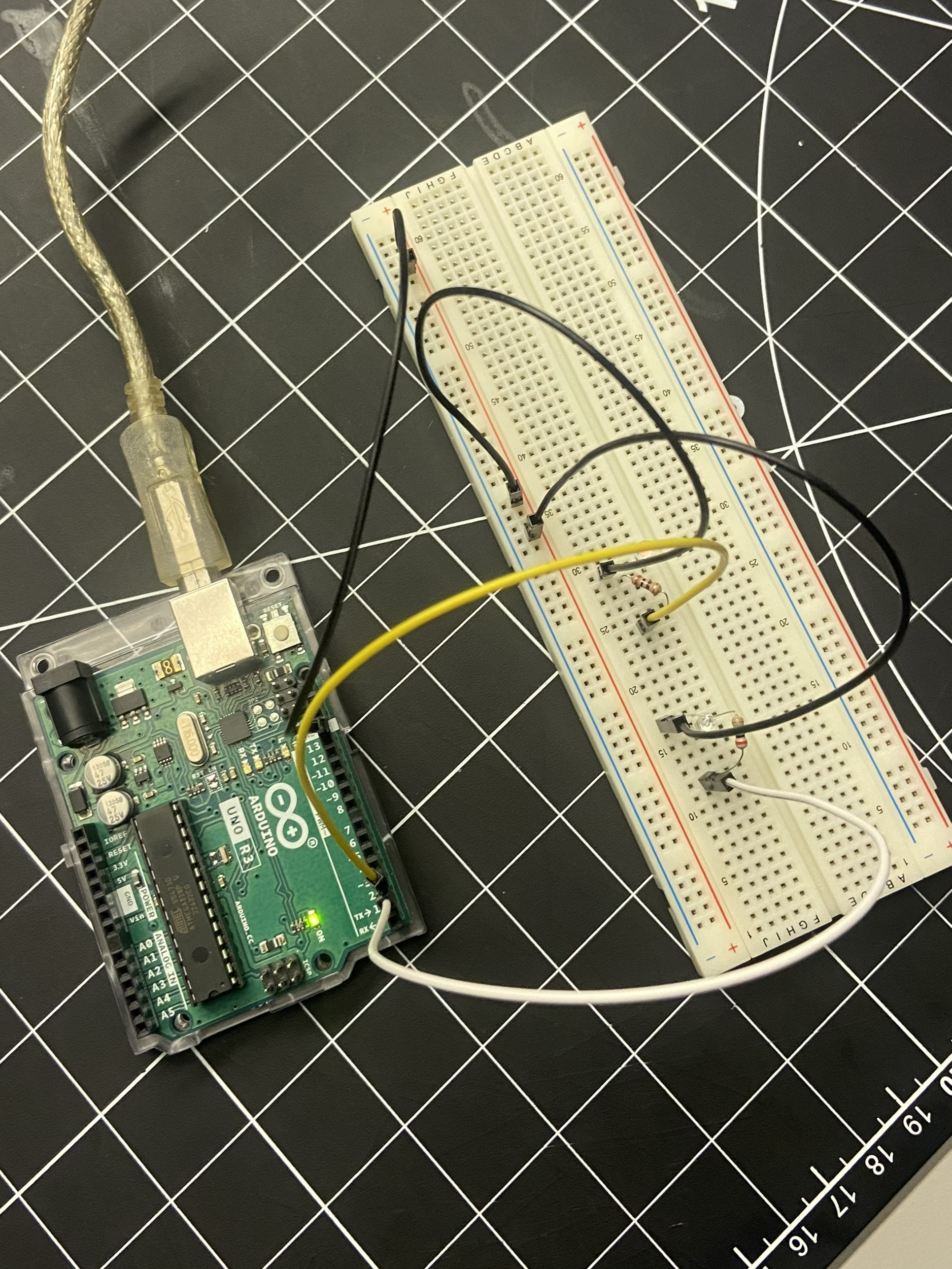 Create a more complex, but still basic circuit using the same components but testing out resistors in between.